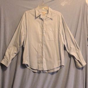 Eddie Bauer light blue cotton shirt size medium